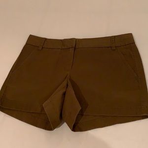 Jcrew olive green cotton shorts